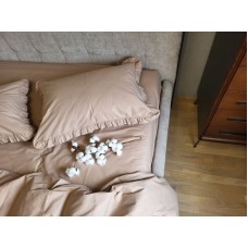 Комплект постільної білизни SOLO № S122, cotton з рюшею
