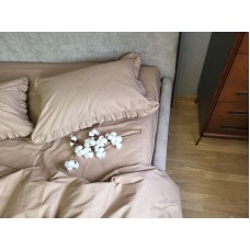 Комплект постільної білизни SOLO № S122, cotton з рюшею
