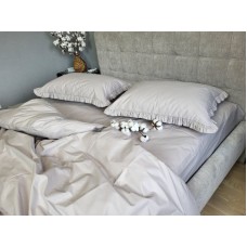 Комплект постільної білизни SOLO № S146, cotton з рюшею
