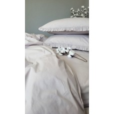 Комплект постільної білизни SOLO № S146, cotton з рюшею