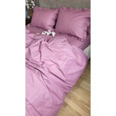 Комплект постільної білизни SOLO № S165, cotton з рюшею