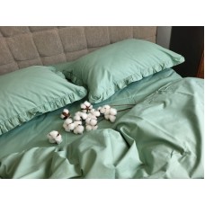 Комплект постільної білизни SOLO № S200, cotton з рюшею