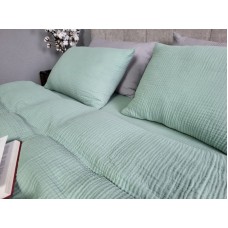 Комплект для сну Spring Greens, чотиришаровий муслін, натуральна бавовна, ТМ Комфорт-текстиль