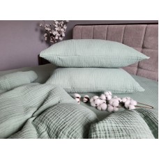 Комплект для сну Spring Greens, чотиришаровий муслін, натуральна бавовна, ТМ Комфорт-текстиль