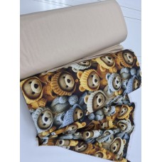 Комплект постільної білизни Ведмежата Стиляги Cotton 5D бежевий Комплект постільної білизни Ведмежата Стиляги Cotton 5D бежевий