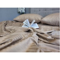 Комплект постільної білизни Stripe LUX BEIGE TONE 1/1см