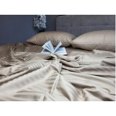 Комплект постільної білизни Stripe LUX BEIGE TONE 1/1см