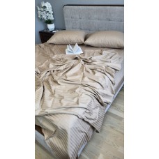 Комплект постільної білизни Stripe LUX BEIGE TONE 1/1см