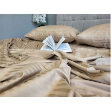 Комплект постільної білизни Stripe LUX BEIGE TONE 1/1см