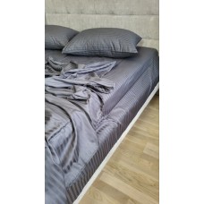 Комплект постільної білизни Stripe LUX GRAY SHADOW 1/1см