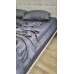 Комплект постільної білизни Stripe LUX GRAY SHADOW 1/1см