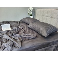 Комплект постільної білизни Stripe LUX GRAY SHADOW 1/1см