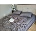 Комплект постільної білизни Stripe LUX GRAY SHADOW 1/1см