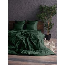 Комплект постільної білизни Stripe LUX GREEN 1/1см