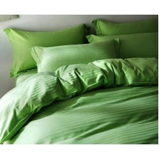 Комплект постільної білизни Stripe LUX GREEN GRASS 1/1см