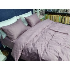 Комплект постільної білизни Stripe LUX LIGHT PLUM 1/1см