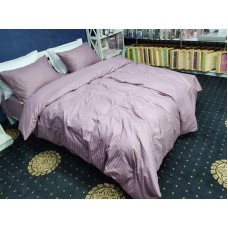 Комплект постільної білизни Stripe LUX LIGHT PLUM 1/1см