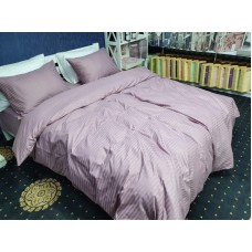 Комплект постільної білизни Stripe LUX LIGHT PLUM 1/1см