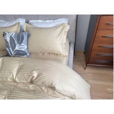 Комплект постільної білизни Stripe PREMIUM, BEIGE 1/1см, ТМ Комфорт-текстиль