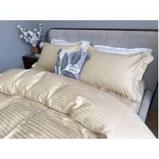 Комплект постільної білизни Stripe PREMIUM, BEIGE 1/1см, ТМ Комфорт-текстиль