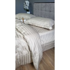 Комплект постільної білизни Stripe PREMIUM, BEIGE 2/2см
