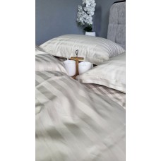Комплект постільної білизни Stripe PREMIUM, BEIGE 2/2см