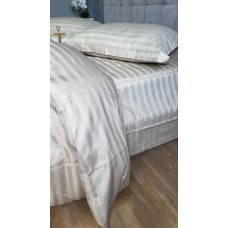 Комплект постільної білизни Stripe PREMIUM, BEIGE 2/2см