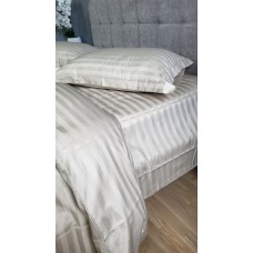 Комплект постільної білизни Stripe PREMIUM, BEIGE 2/2см