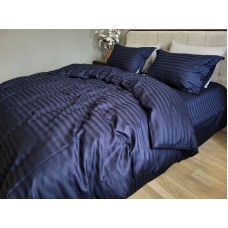 Комплект постільної білизни Stripe PREMIUM, BLUE BERRY 2/2см