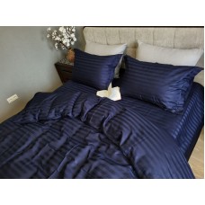 Комплект постільної білизни Stripe PREMIUM, BLUE BERRY 2/2см
