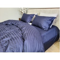 Комплект постільної білизни Stripe PREMIUM, BLUE BERRY 2/2см