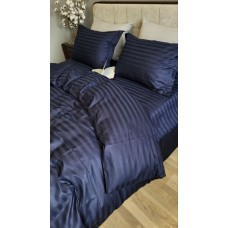 Комплект постільної білизни Stripe PREMIUM, BLUE BERRY 2/2см