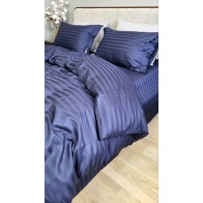Комплект постільної білизни Stripe PREMIUM, BLUE BERRY 2/2см