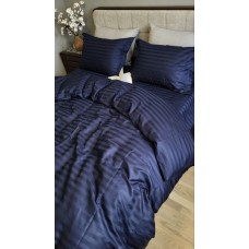 Комплект постільної білизни Stripe PREMIUM, BLUE BERRY 2/2см