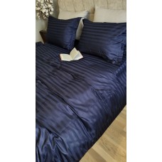 Комплект постільної білизни Stripe PREMIUM, BLUE BERRY 2/2см