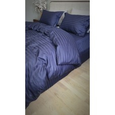 Комплект постільної білизни Stripe PREMIUM, BLUE BERRY 2/2см