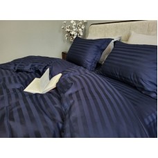Комплект постільної білизни Stripe PREMIUM, BLUE BERRY 2/2см