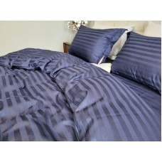 Комплект постільної білизни Stripe PREMIUM, BLUE BERRY 2/2см