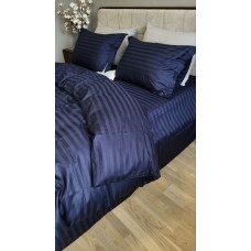 Комплект постільної білизни Stripe PREMIUM, BLUE BERRY 2/2см