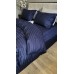 Комплект постільної білизни Stripe PREMIUM, BLUE BERRY 2/2см