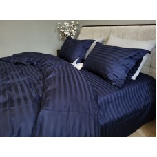 Комплект постільної білизни Stripe PREMIUM, BLUE BERRY 2/2см
