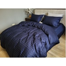 Комплект постільної білизни Stripe PREMIUM, BLUE BERRY 2/2см