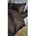 Комплект постільної білизни Stripe PREMIUM, CHOCOLATE 2/2см
