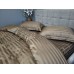 Комплект постільної білизни Stripe PREMIUM, HONEY BEIGE 2/2см