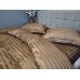 Комплект постільної білизни Stripe PREMIUM, HONEY BEIGE 2/2см