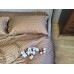 Комплект постільної білизни Stripe PREMIUM, HONEY BEIGE 2/2см