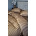 Комплект постільної білизни Stripe PREMIUM, HONEY BEIGE 2/2см