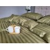 Комплект постільної білизни Stripe PREMIUM, KHAKI 2/2см