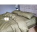 Комплект постільної білизни Stripe PREMIUM, KHAKI 2/2см