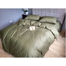 Комплект постільної білизни Stripe PREMIUM, KHAKI 2/2см